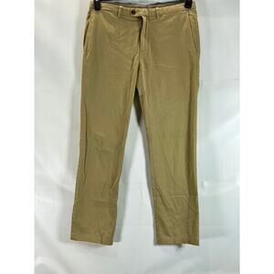 BROOKS BROTHERS RED FLEECE Men's Tan Straight-Leg Chino Pants SZ 33X34